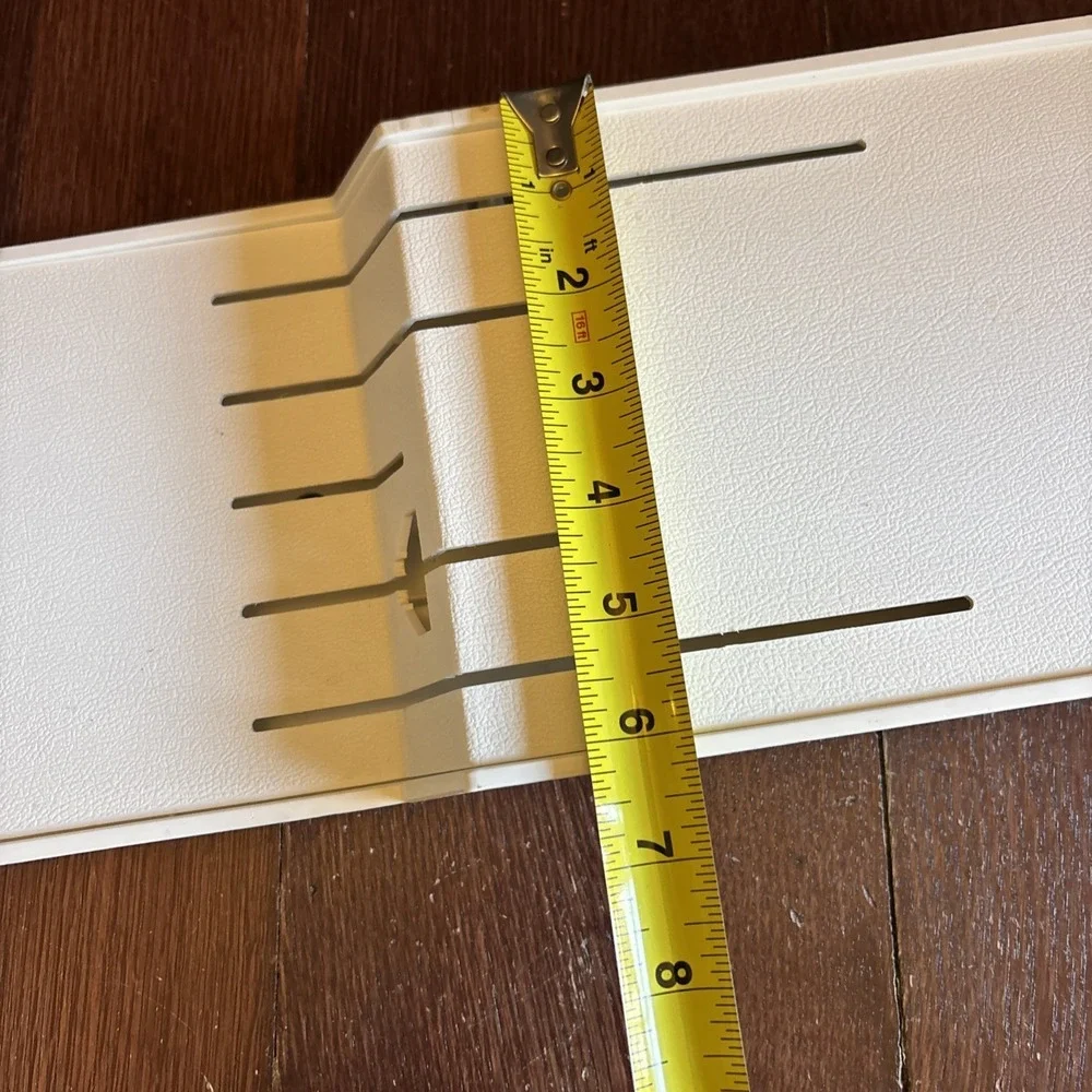 CUTCO Knife Fork Holder 5 Slot #1742 Plastic‎ Tray Drawer Wall Mount, White